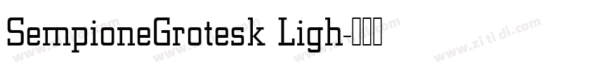 SempioneGrotesk Ligh字体转换
